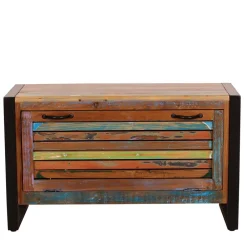 Wohnen Sitzbank<Shabby Chic Bank mit Schuhaufbewahrung - Vosbadus