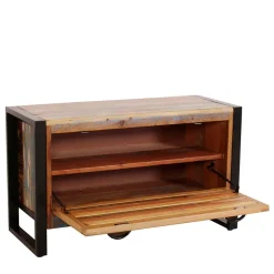 Wohnen Sitzbank<Shabby Chic Bank mit Schuhaufbewahrung - Vosbadus