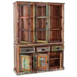 Wohnen Vitrinen<Shabby Chic Buffetschrank in Braun Bunt - Jamaica