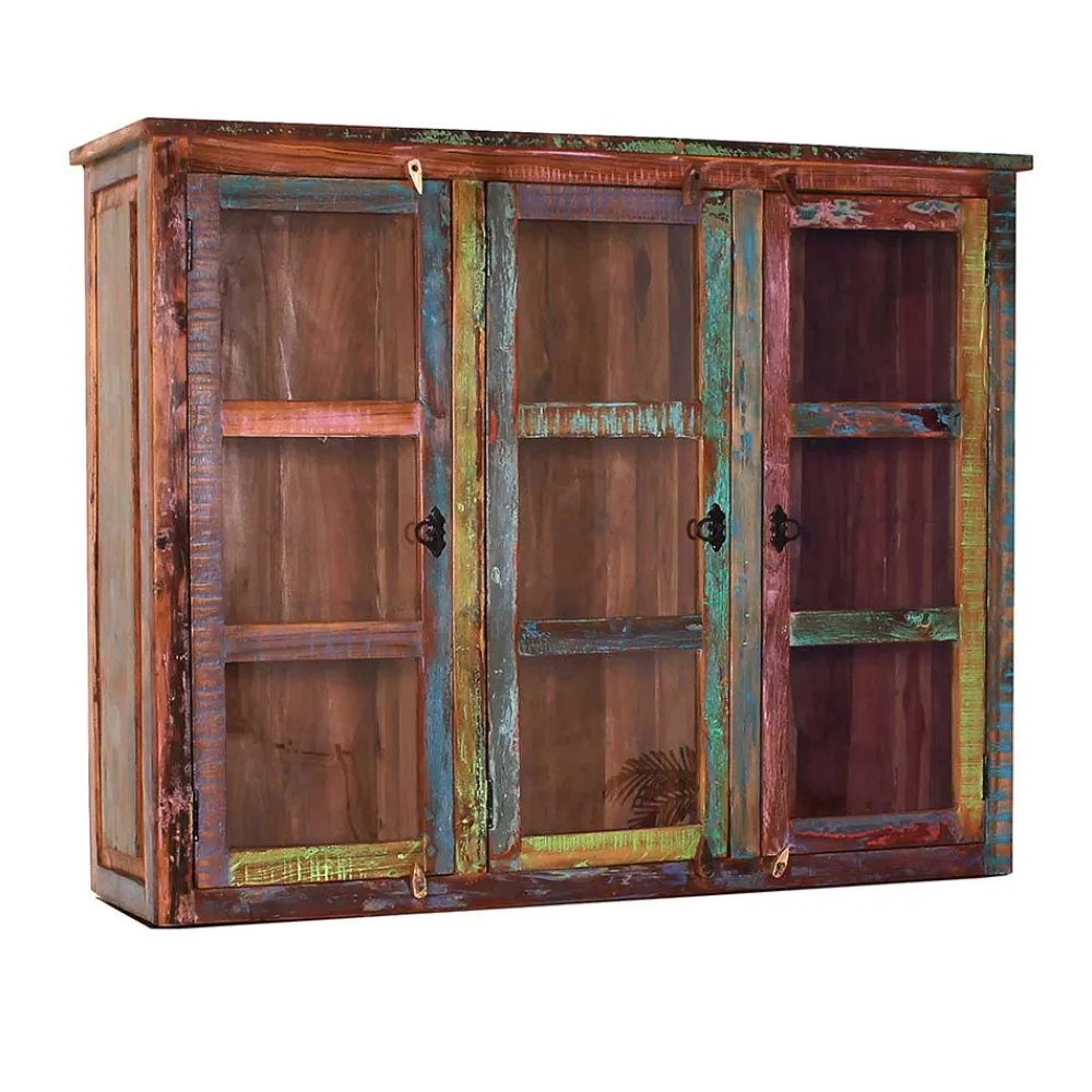 Wohnen Vitrinen<Shabby Chic Buffetschrank in Braun Bunt - Jamaica