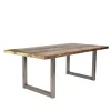 Wohnen Tische<Shabby Chic Recyclingholz Tisch Formosia mit Stahl Bügelgestell