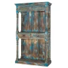 Wohnen Regale<Shabby Chic Regal in unregelmäßgem Blau lackiert - Emrene