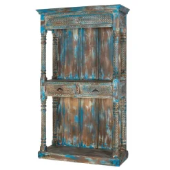 Wohnen Regale<Shabby Chic Regal in unregelmäßgem Blau lackiert - Emrene