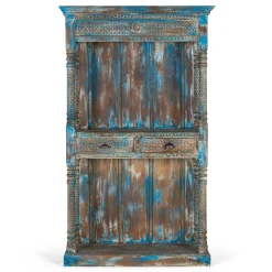 Wohnen Regale<Shabby Chic Regal in unregelmäßgem Blau lackiert - Emrene