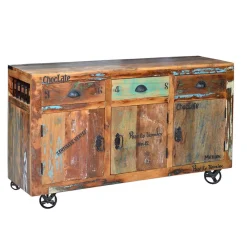 Wohnen Sideboards<Shabby Chic Sideboard aus Recyclingholz - Vatrima