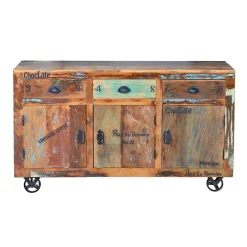 Wohnen Sideboards<Shabby Chic Sideboard aus Recyclingholz - Vatrima