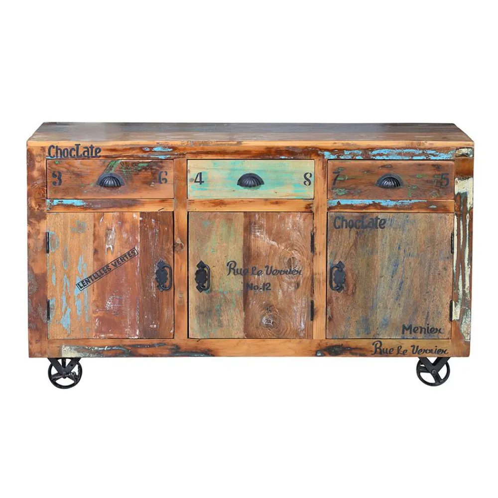 Wohnen Sideboards<Shabby Chic Sideboard aus Recyclingholz - Vatrima