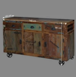 Wohnen Sideboards<Shabby Chic Sideboard aus Recyclingholz - Vatrima