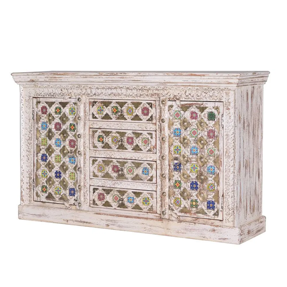Wohnen Sideboards<Shabby Chic Sideboard in Antikweiß - Mirell