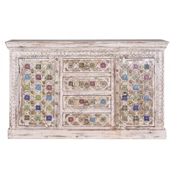 Wohnen Sideboards<Shabby Chic Sideboard in Antikweiß - Mirell