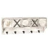 Wohnen Garderoben<Shabby Chic Wandgarderobe mit fünf Schubladen - Amy