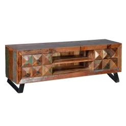 Wohnen Tv & Hifi-Möbel|Lowboards<Shabby Design TV Board aus Recyclingholz - Zeremonia