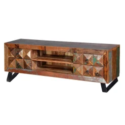 Wohnen Tv & Hifi-Möbel|Lowboards<Shabby Design TV Board aus Recyclingholz - Zeremonia