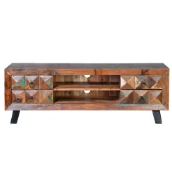Wohnen Tv & Hifi-Möbel|Lowboards<Shabby Design TV Board aus Recyclingholz - Zeremonia