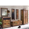 Wohnen Garderoben<Shabby Garderobenmöbel aus Massivholz - Ensley (sechsteilig)