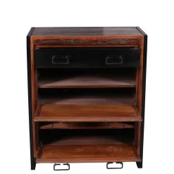 Wohnen Garderoben<Shabby Garderobenmöbel aus Massivholz - Ensley (sechsteilig)