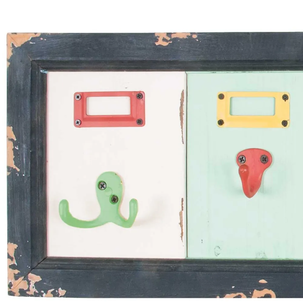 Wohnen Garderoben<Shabby Vintage Garderobe mehrfarbig - Cetrona