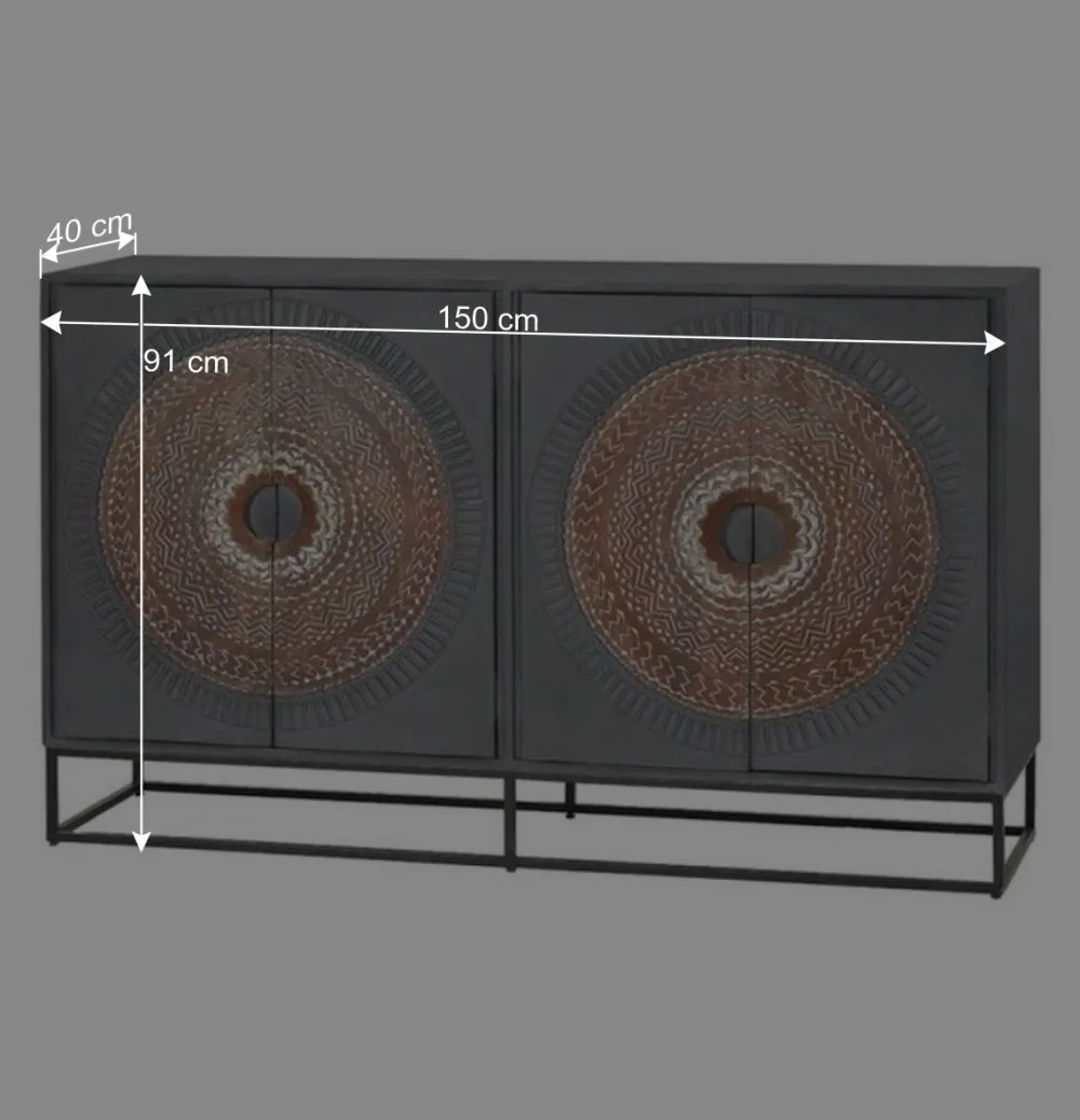 Wohnen Sideboards<Sideboard - dekorativ mit Mandalas - Mesusco