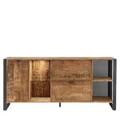 Wohnen Sideboards<Sideboard aus Recyclingholz Mango & Metall - Acira