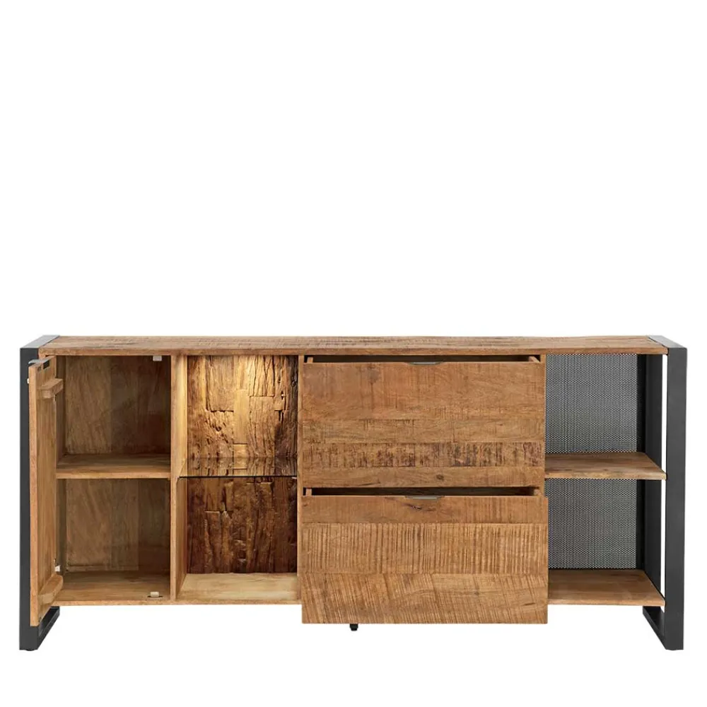 Wohnen Sideboards<Sideboard aus Recyclingholz Mango & Metall - Acira