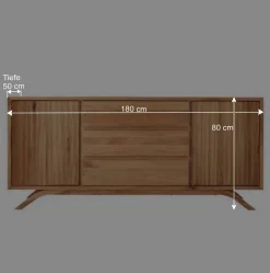 Wohnen Sideboards<Sideboard aus Wildeiche Massivholz - Fredellia