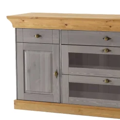 Wohnen Sideboards<Sideboard Cempino in Grau Kiefer teilmassiv