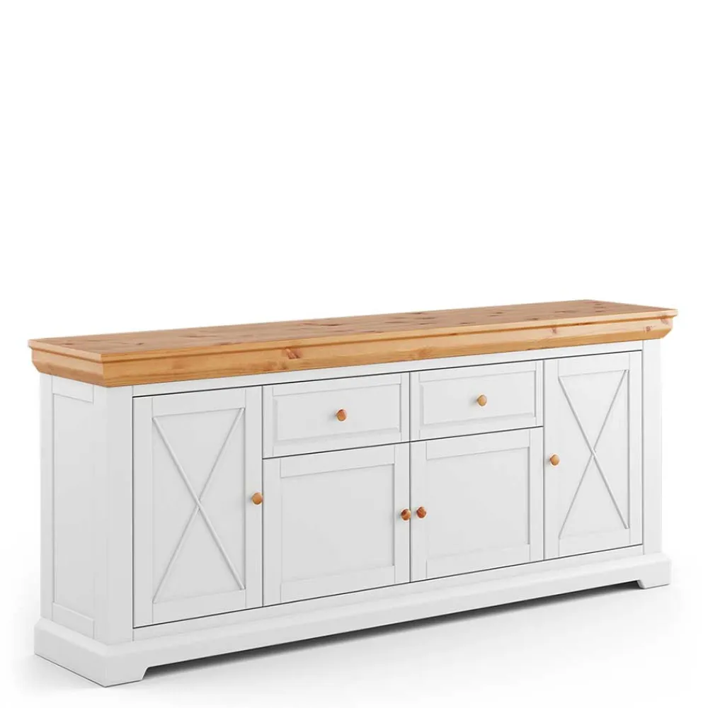Wohnen Sideboards<Sideboard im Landhaus Look - 200 cm breit - Saluts