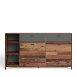 Wohnen Sideboards<Sideboard in Altholz Optik & Anthrazit - Bosco