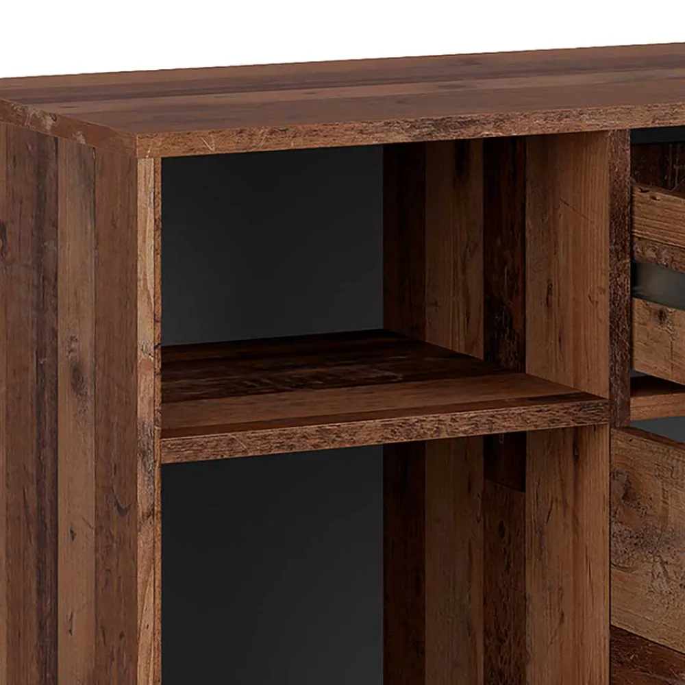 Wohnen Sideboards<Sideboard in Altholz Optik & Anthrazit - Bosco