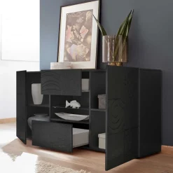 Wohnen Sideboards<Sideboard in Anthrazit glänzend lackiert - Ipatal I