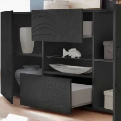 Wohnen Sideboards<Sideboard in Anthrazit glänzend lackiert - Ipatal I
