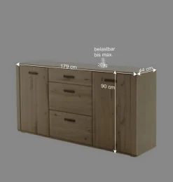 Wohnen Sideboards<Sideboard in Asteiche Hell - Jevedaz