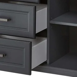 Wohnen Sideboards<Sideboard in Dunkelgrau und Eiche - Joe