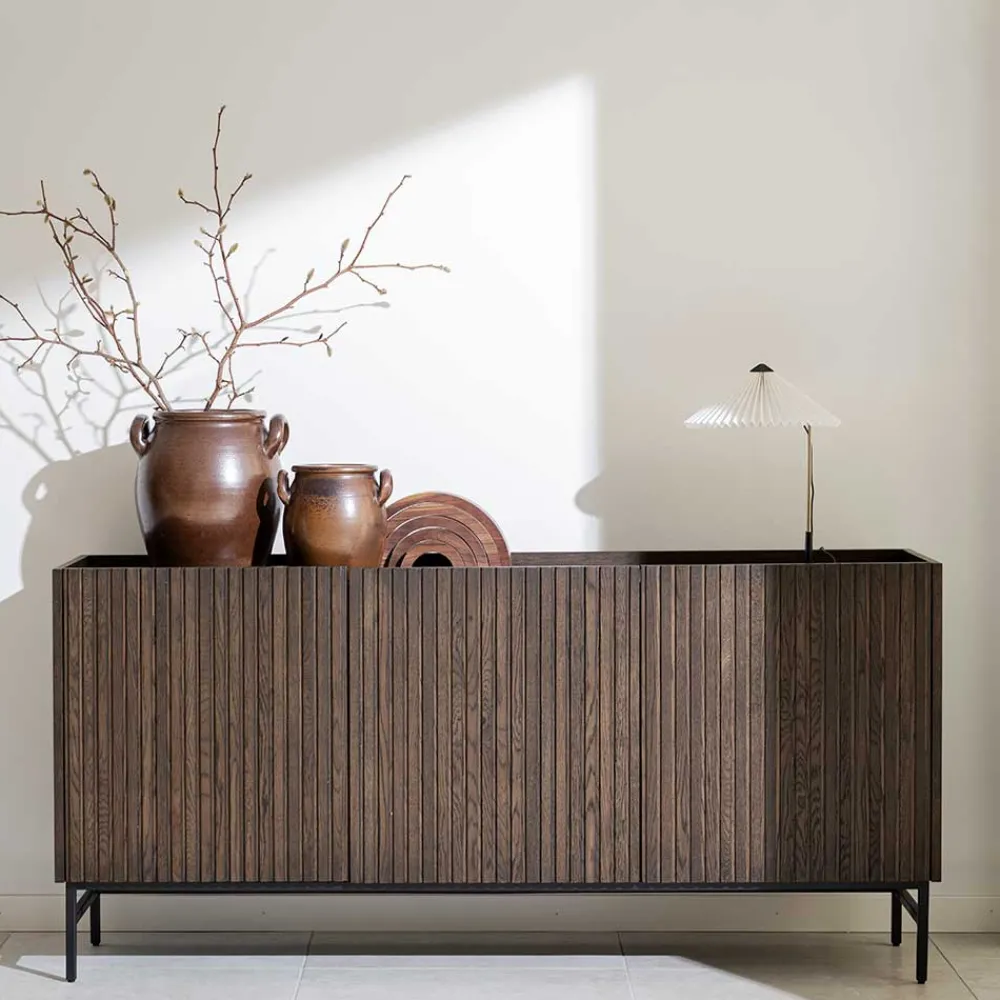 Wohnen Sideboards<Sideboard in Eiche Dunkelbraun Furnier - Rubrin