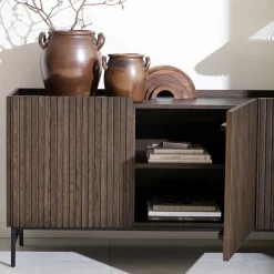 Wohnen Sideboards<Sideboard in Eiche Dunkelbraun Furnier - Rubrin