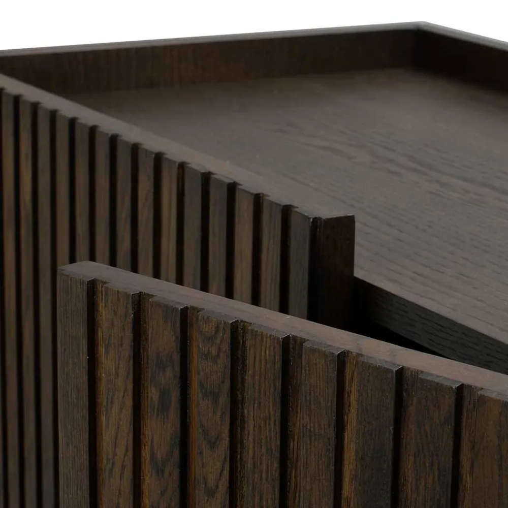 Wohnen Sideboards<Sideboard in Eiche Dunkelbraun Furnier - Rubrin
