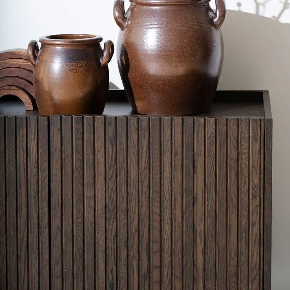 Wohnen Sideboards<Sideboard in Eiche Dunkelbraun Furnier - Rubrin