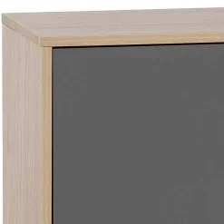 Wohnen Sideboards<Sideboard in Eiche Hell NB & Dunkelgrau - Dranico