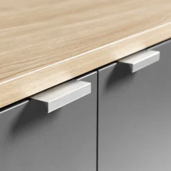 Wohnen Sideboards<Sideboard in Eiche Hell NB & Dunkelgrau - Dranico