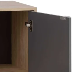 Wohnen Sideboards<Sideboard in Eiche Hell NB & Dunkelgrau - Dranico