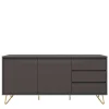 Wohnen Sideboards<Sideboard in Grau & Gold - Tajibo