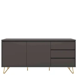 Wohnen Sideboards<Sideboard in Grau & Gold - Tajibo