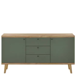 Wohnen Sideboards<Sideboard in Graugrün & Wildeiche - Oliva