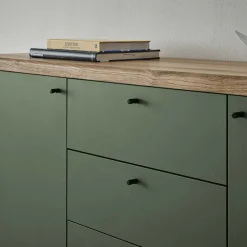 Wohnen Sideboards<Sideboard in Graugrün & Wildeiche - Oliva