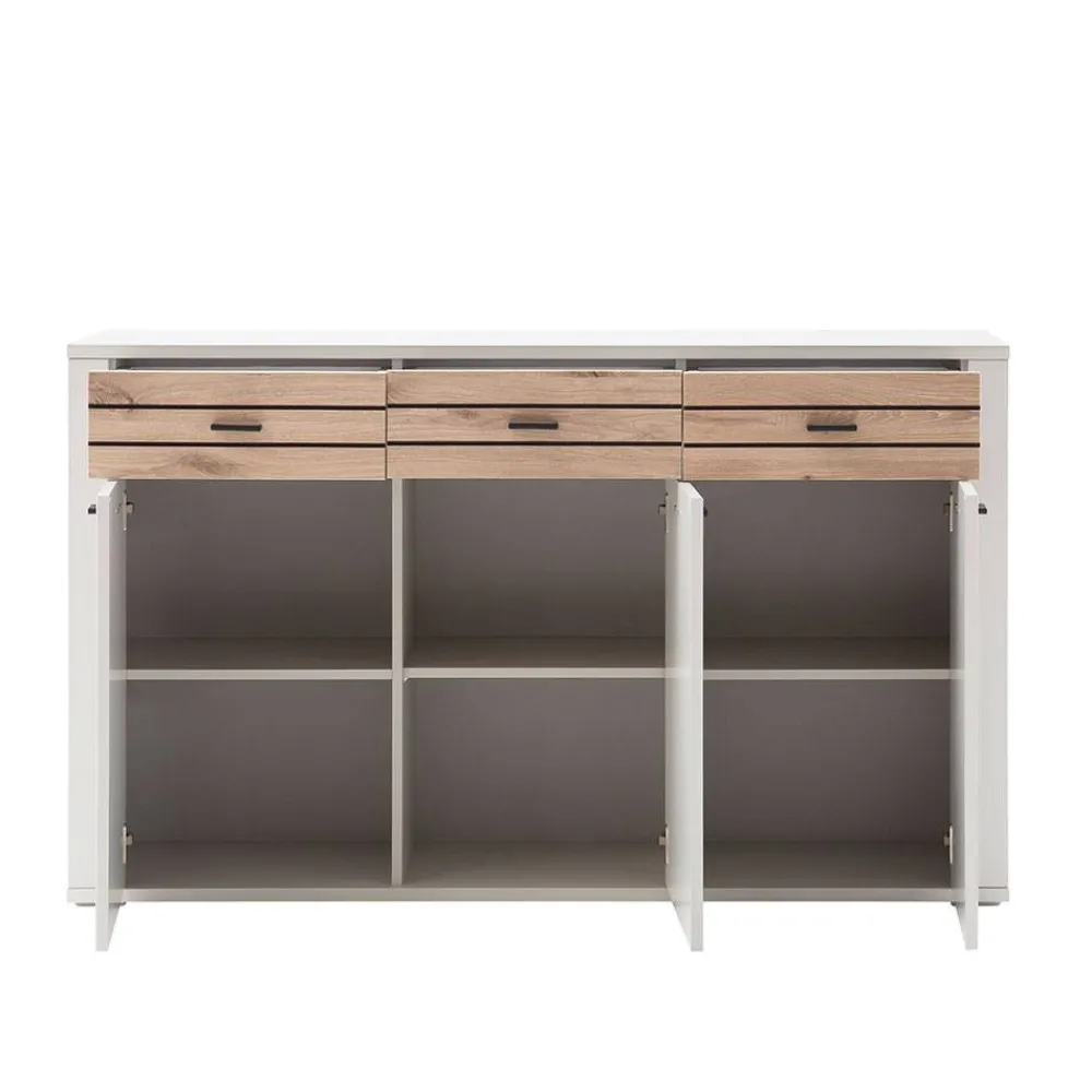 Wohnen Sideboards<Sideboard in Lichtgrau mit Wildeiche - Ballina