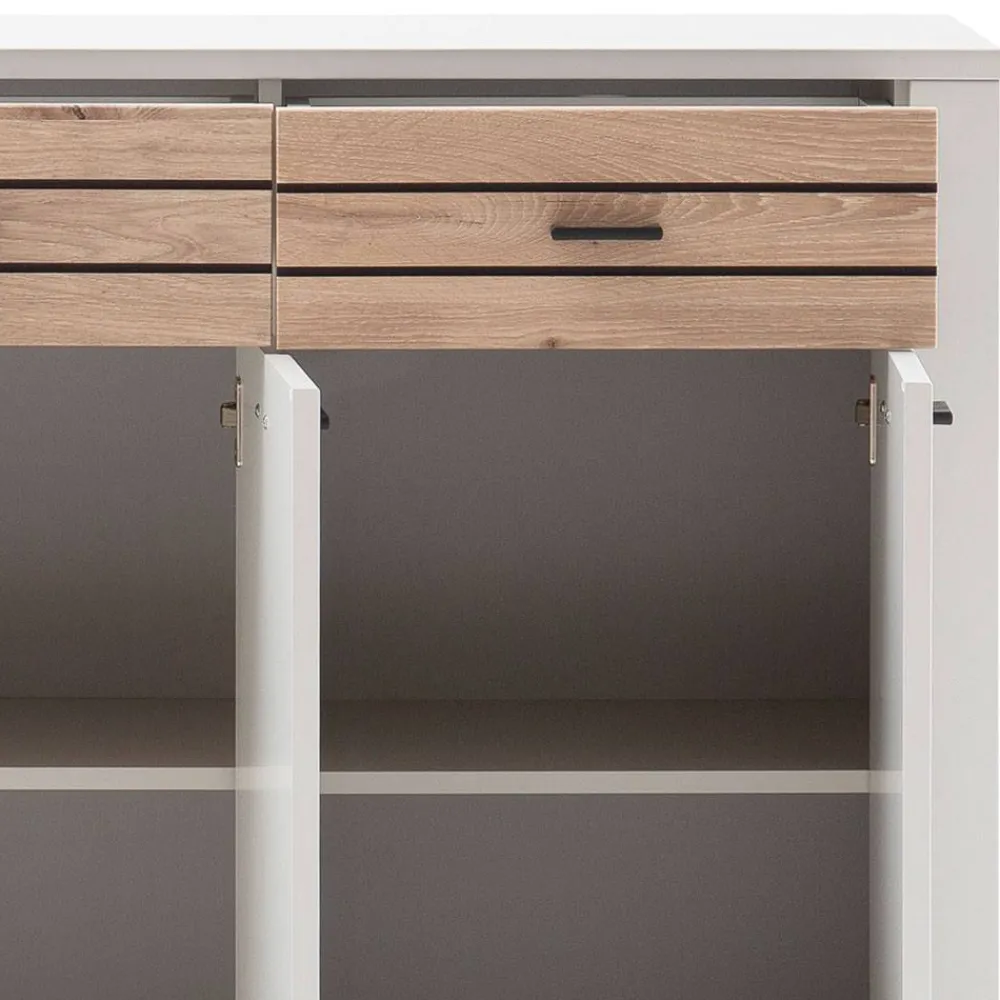 Wohnen Sideboards<Sideboard in Lichtgrau mit Wildeiche - Ballina