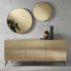 Wohnen Sideboards<Sideboard in Taupe und Bronze Spiegelglas - Lotivera