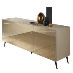 Wohnen Sideboards<Sideboard in Taupe und Bronze Spiegelglas - Lotivera