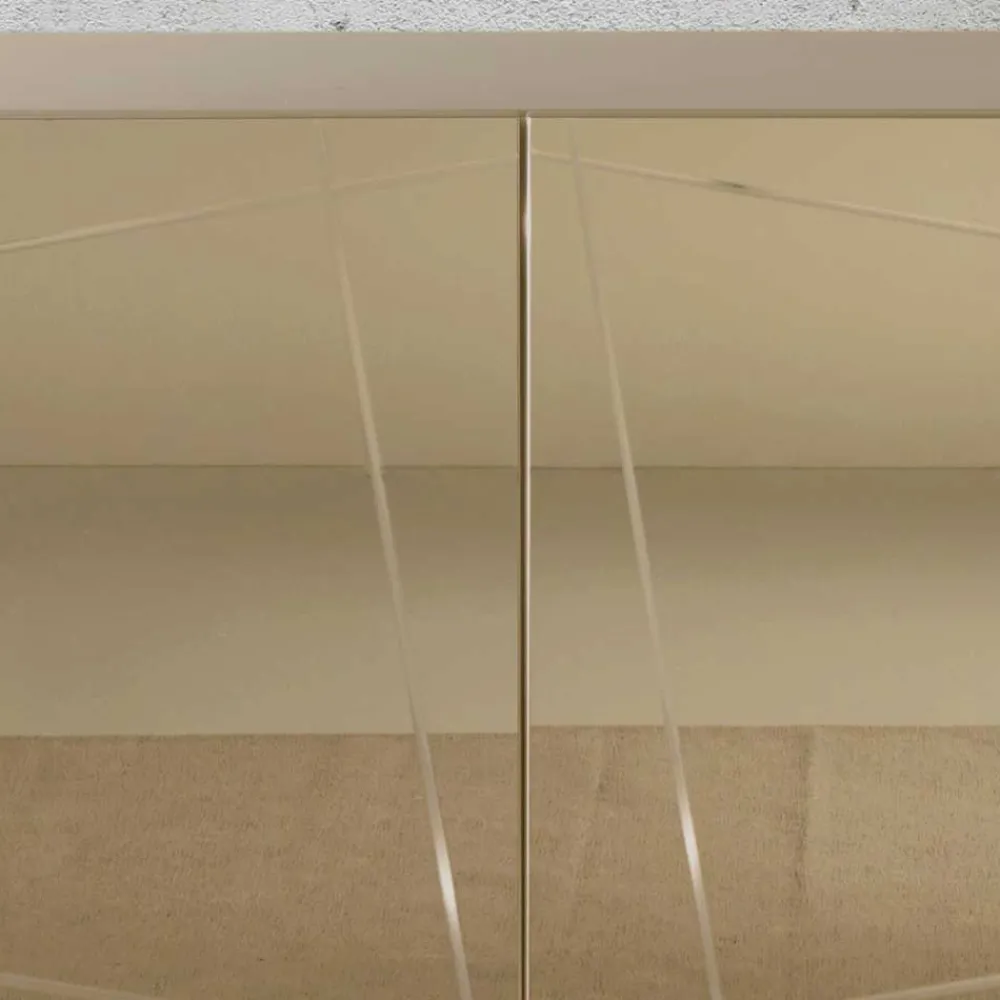 Wohnen Sideboards<Sideboard in Taupe und Bronze Spiegelglas - Lotivera