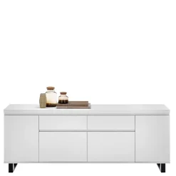 Wohnen Sideboards<Sideboard in Weiß mit Schwarz - Atela